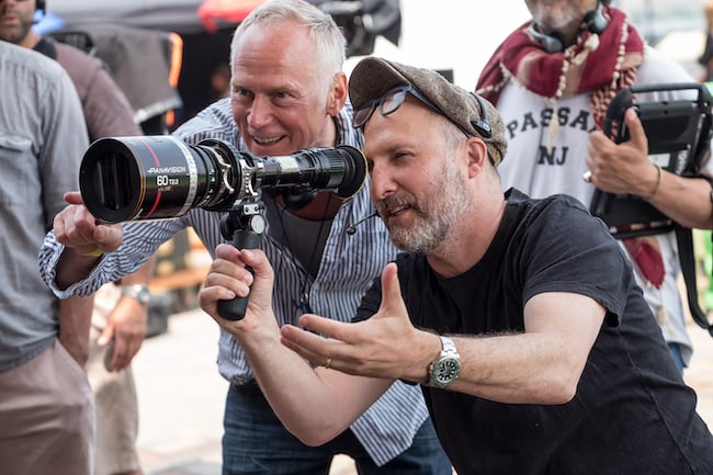 cinematographer holding viewfinder